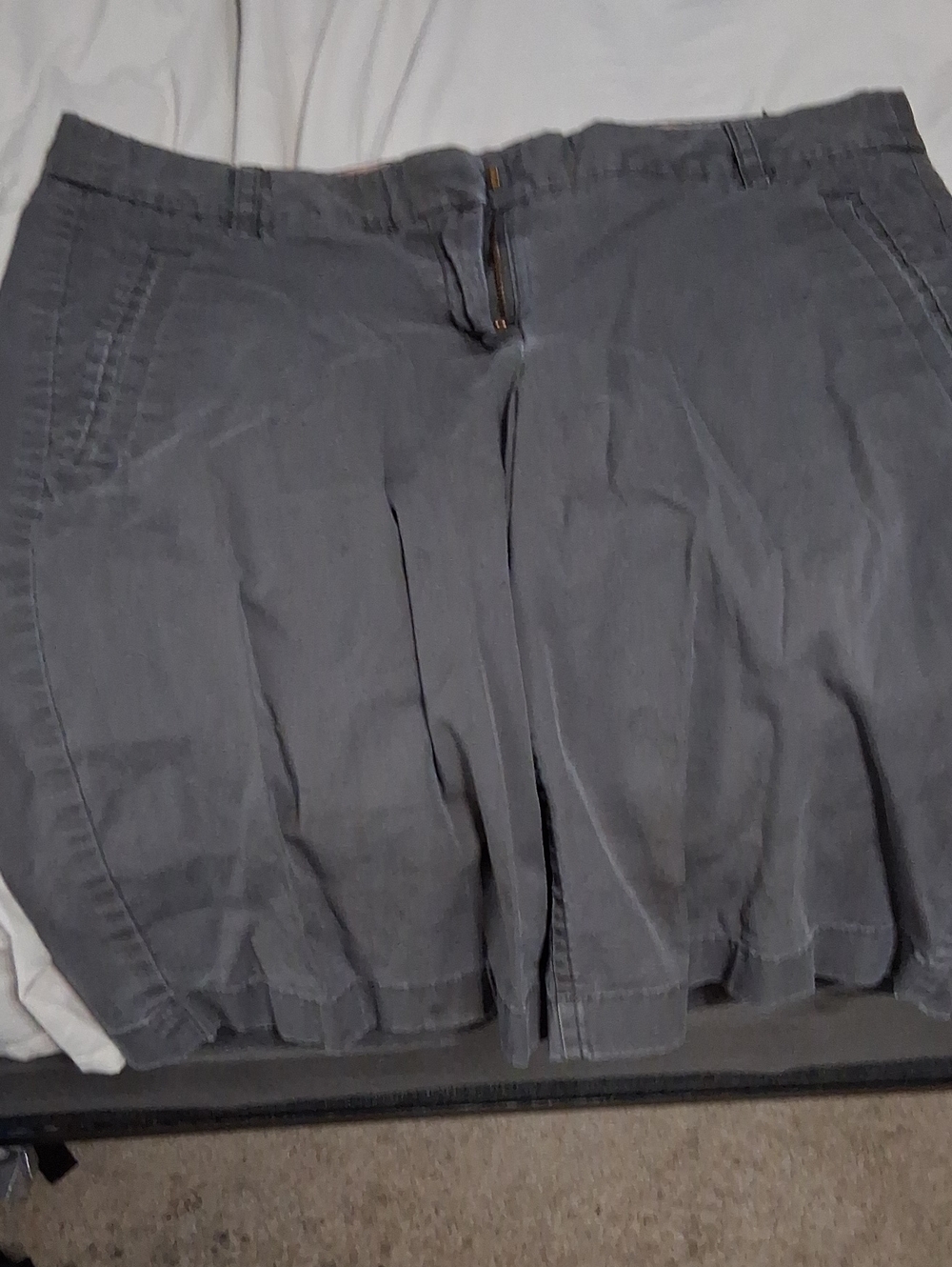 J. Crew Men's Flat-Front Shorts in Charcoal Gray